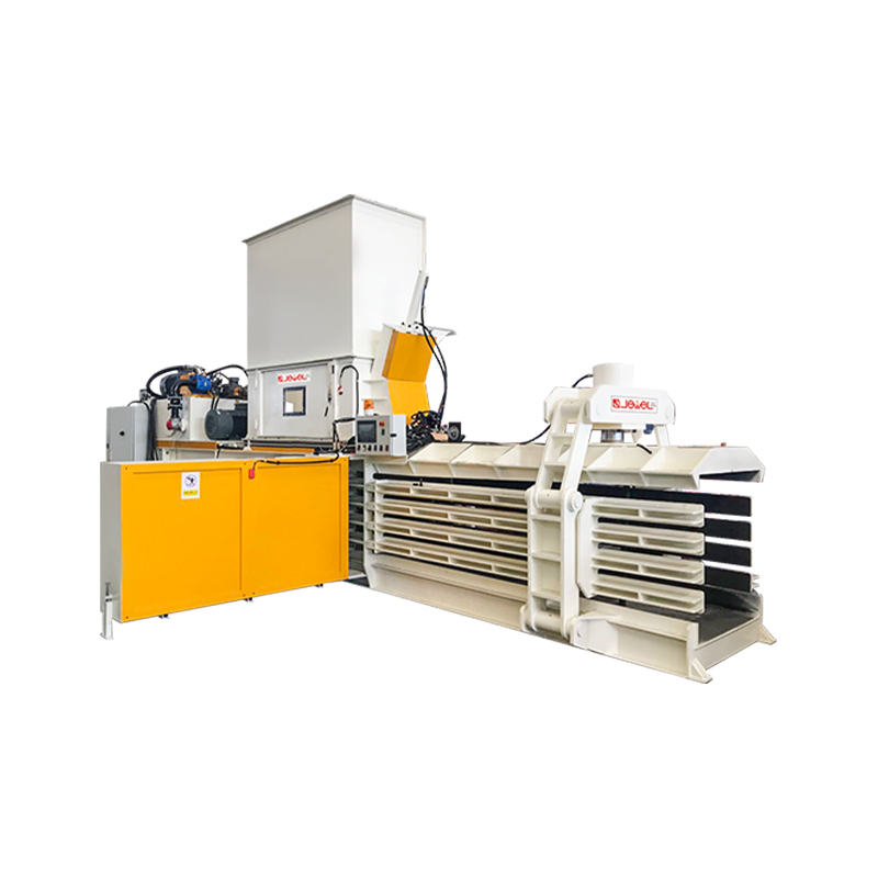 Grande enfardadeira de compressão horizontal totalmente automática