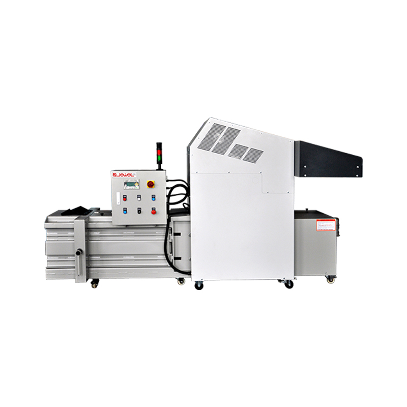 Enfardadeira semiautomática horizontal pequena (máquina integrada de trituração e enfardamento)