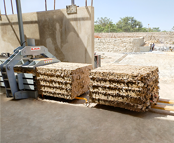Sistema completo de remoção automatizada de resíduos para fábrica de papelão na Nigéria